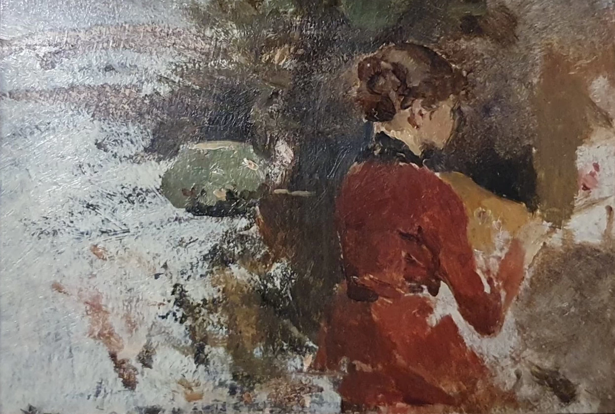 Ragazza seduta